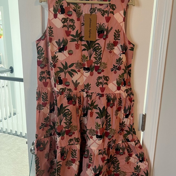 Modcloth Plants and Cats Dress - Picture 2 of 5